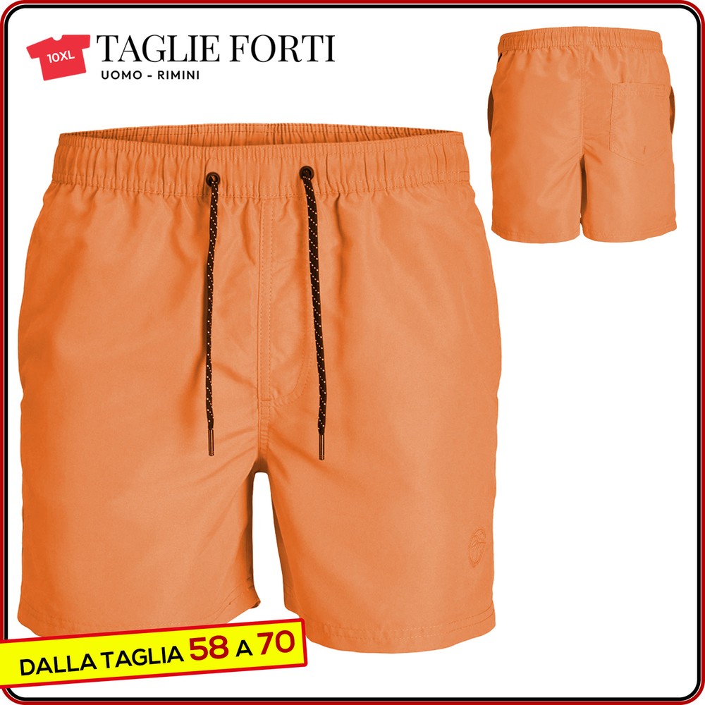 Jack & Jones Plus size black boxer swimsuit for men. Big and tall. Big size.