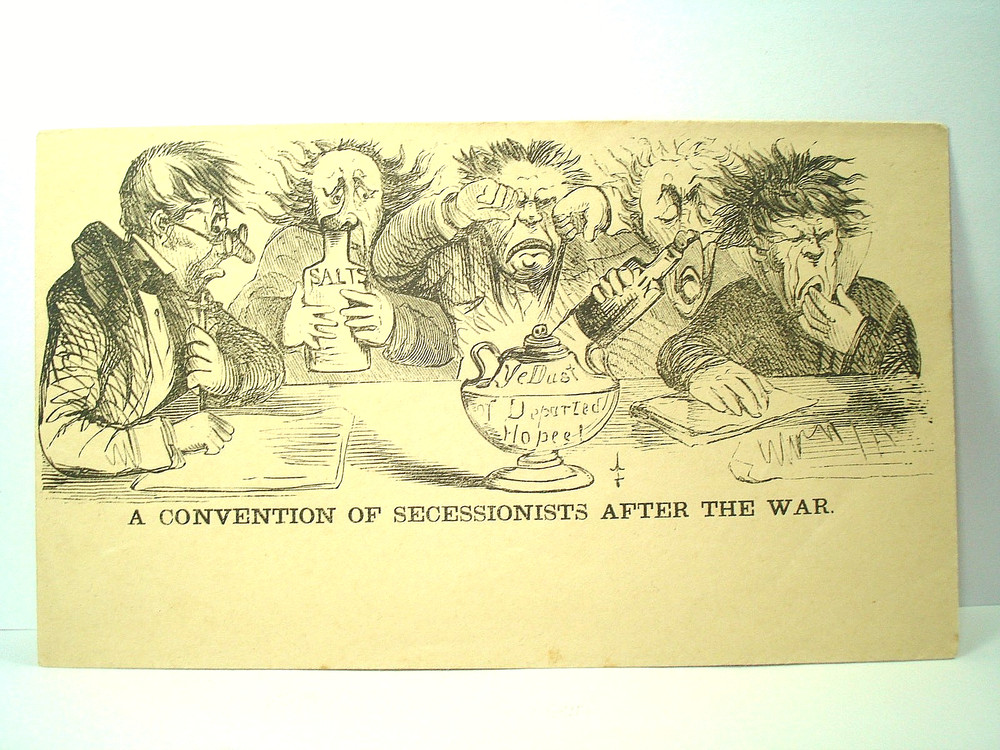 Civil War A CONVENTION OF SECESSIONISTS AFTER THE WAR Patriotic Cover