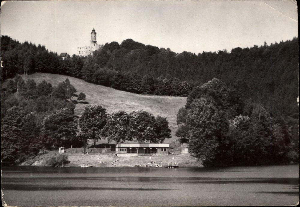 RPPC Zamek Grodno Krosno Poland vintage postcard a171