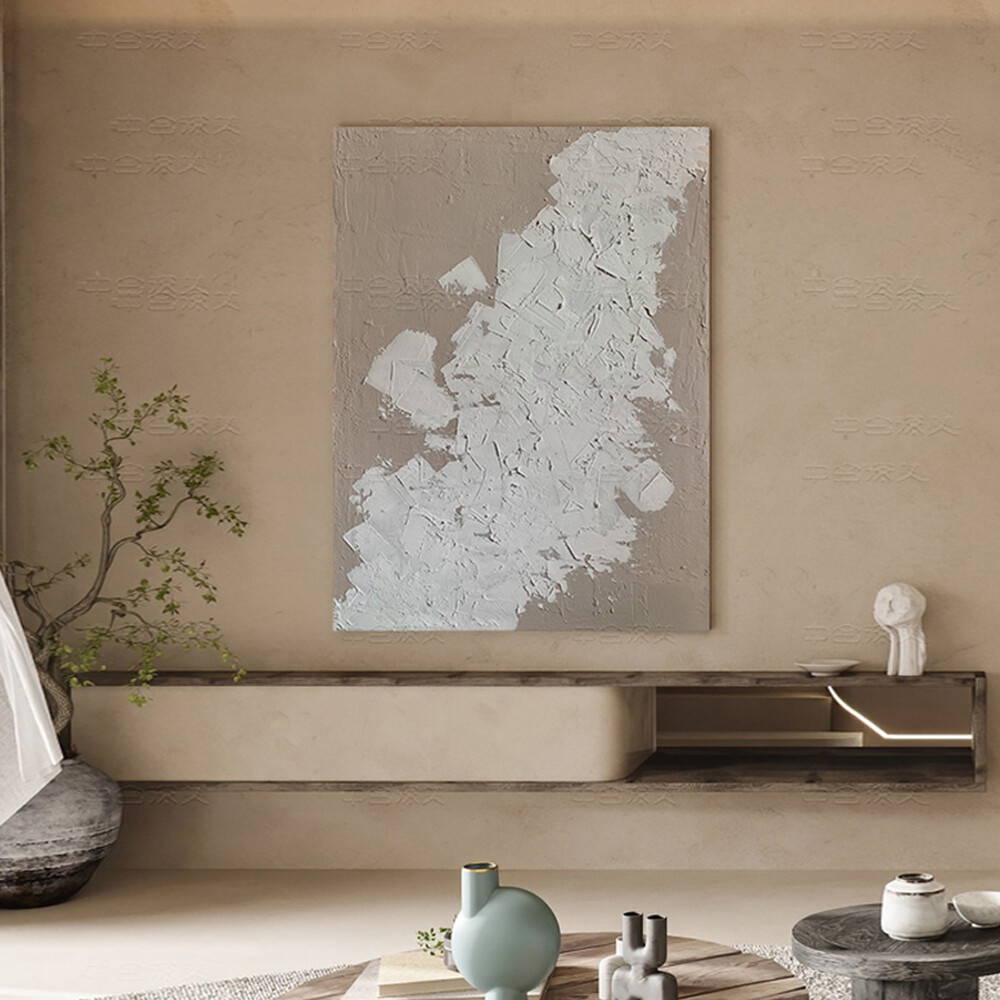 Large Size Modern Abstract Painting Hand Painted Thick Oil Painting Wall Art