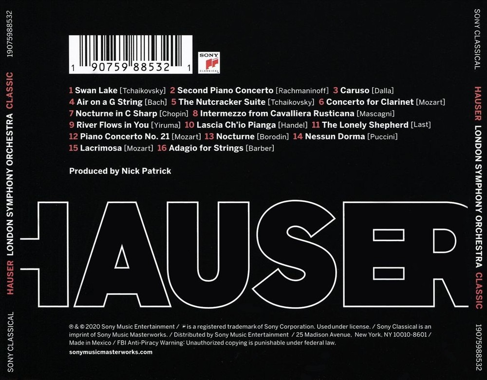 Hauser Classic New Cd