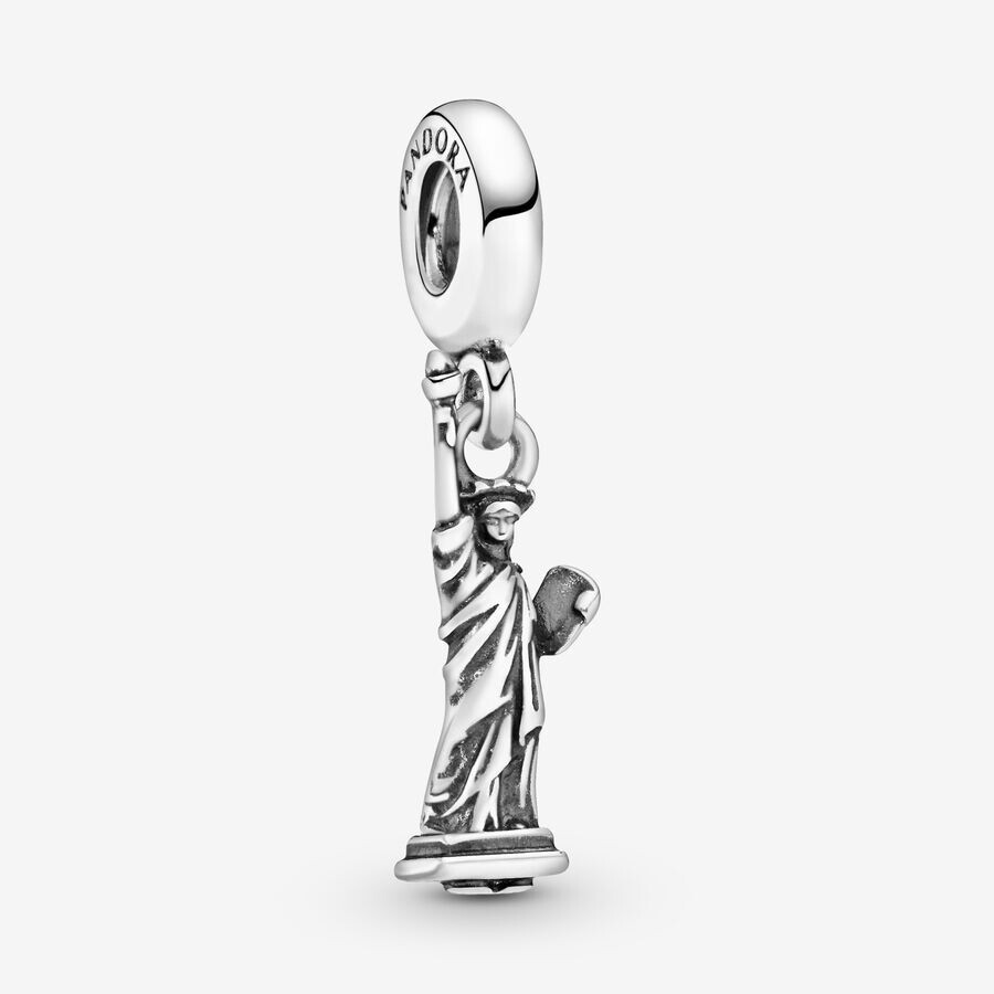 Authentic PANDORA 925 Sterling Silver Charm Statue of Liberty 791077