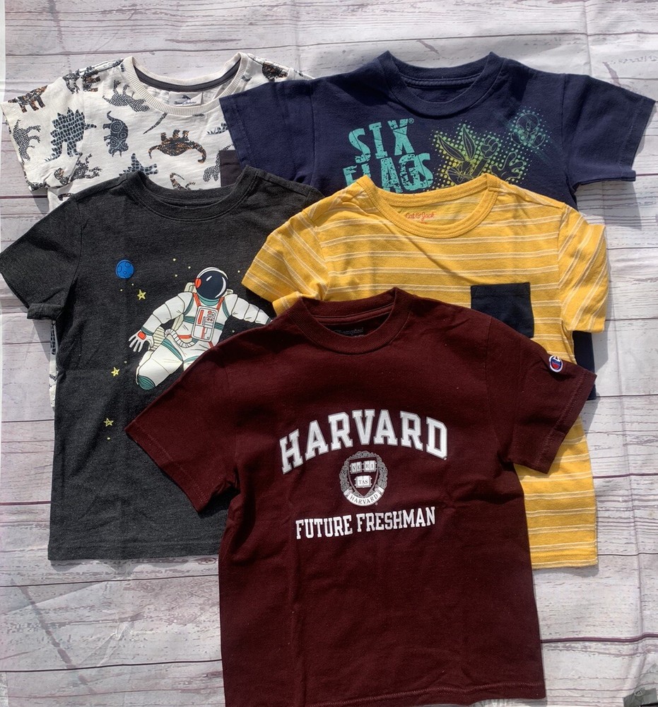 Lot of 5 Boys Sz 4/5 Short Sleeve T Shirts