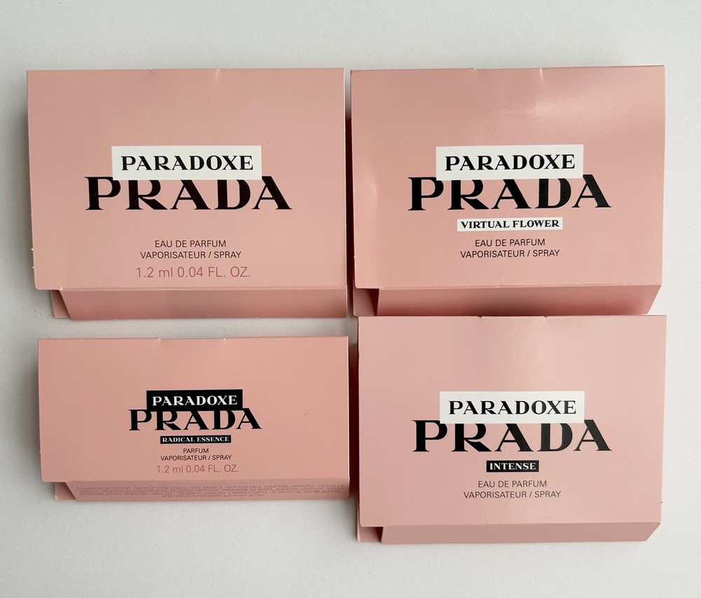 Prada Paradoxe Collection 4Pc Sample Vial Spray Set