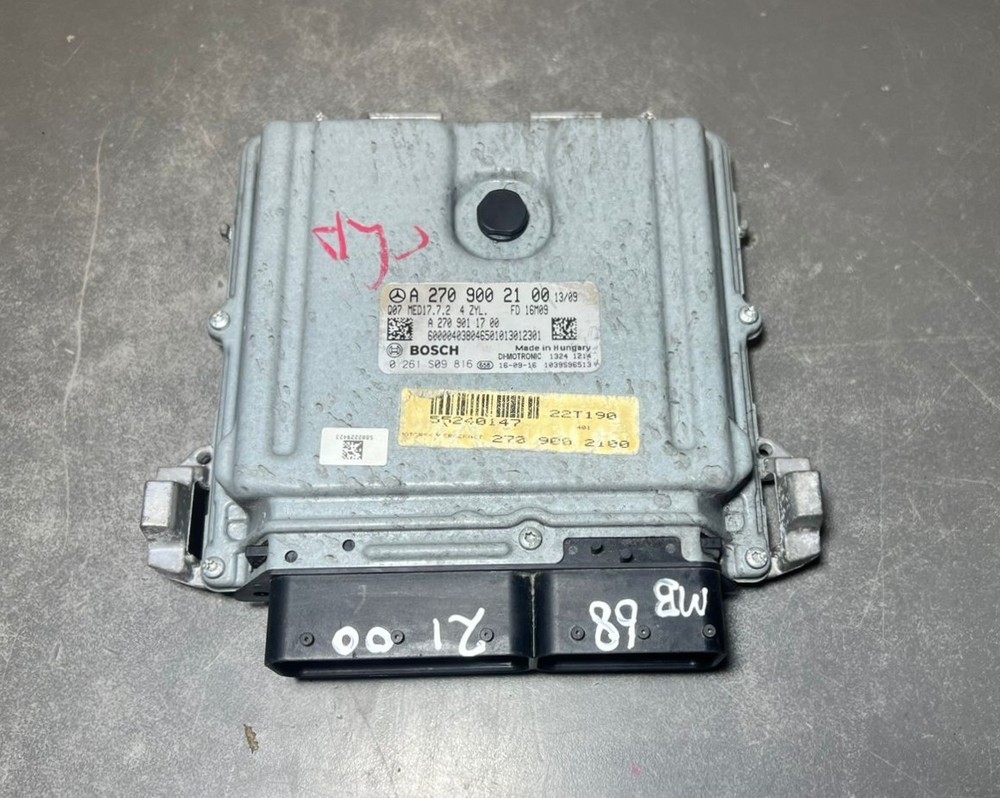 12-18 Mercedes W246 CLA GLA Engine Control Module Unit ECM ECU A270 9002100 OEM