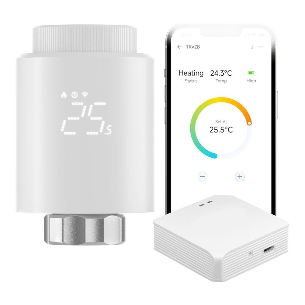 Intelligent Heating Management with For ZIGBEE Thermostat and Adapter Set