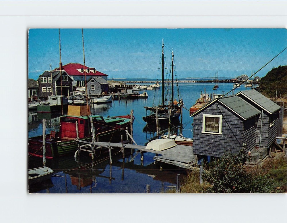 Postcard Fishing Village New England Coast Harbor Reflections Travel Photography