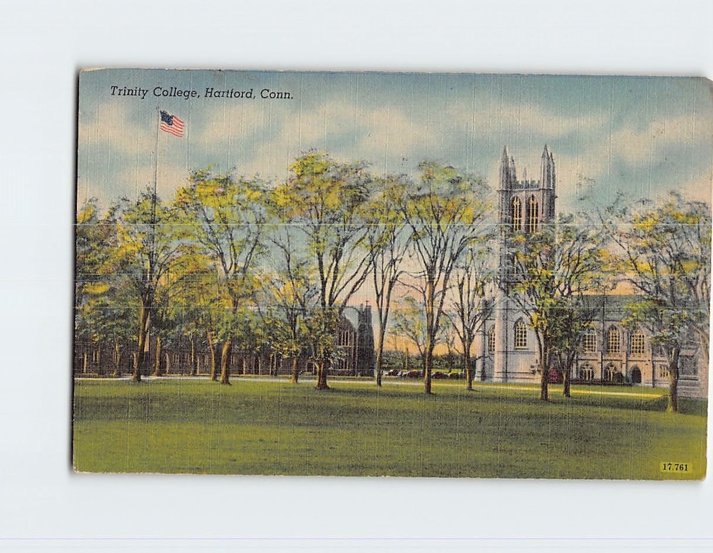Postcard Trinity College Hartford Connecticut USA