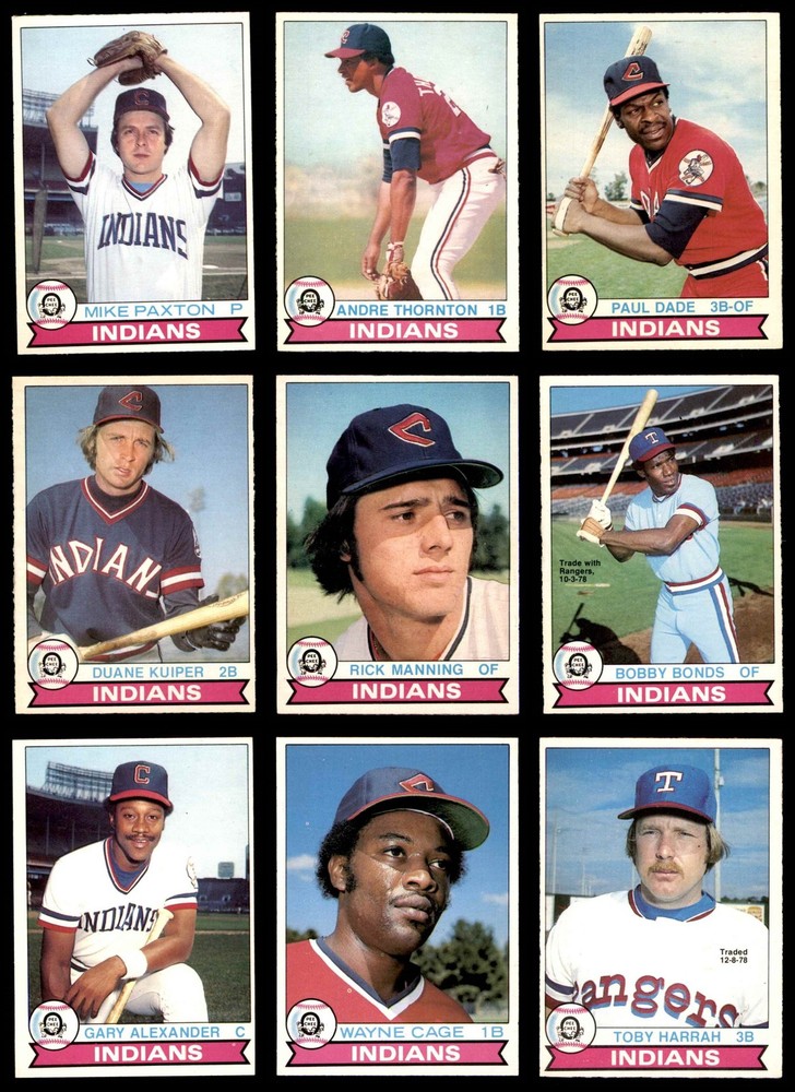 1979 O-Pee-Chee Cleveland Indians Near Team Set 5 - EX 6620525