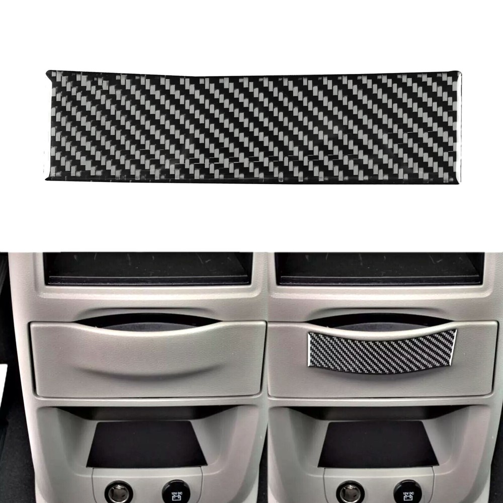 Carbon Fiber Console Storage Panel Cover For Grand Caravan C/V Town & Country