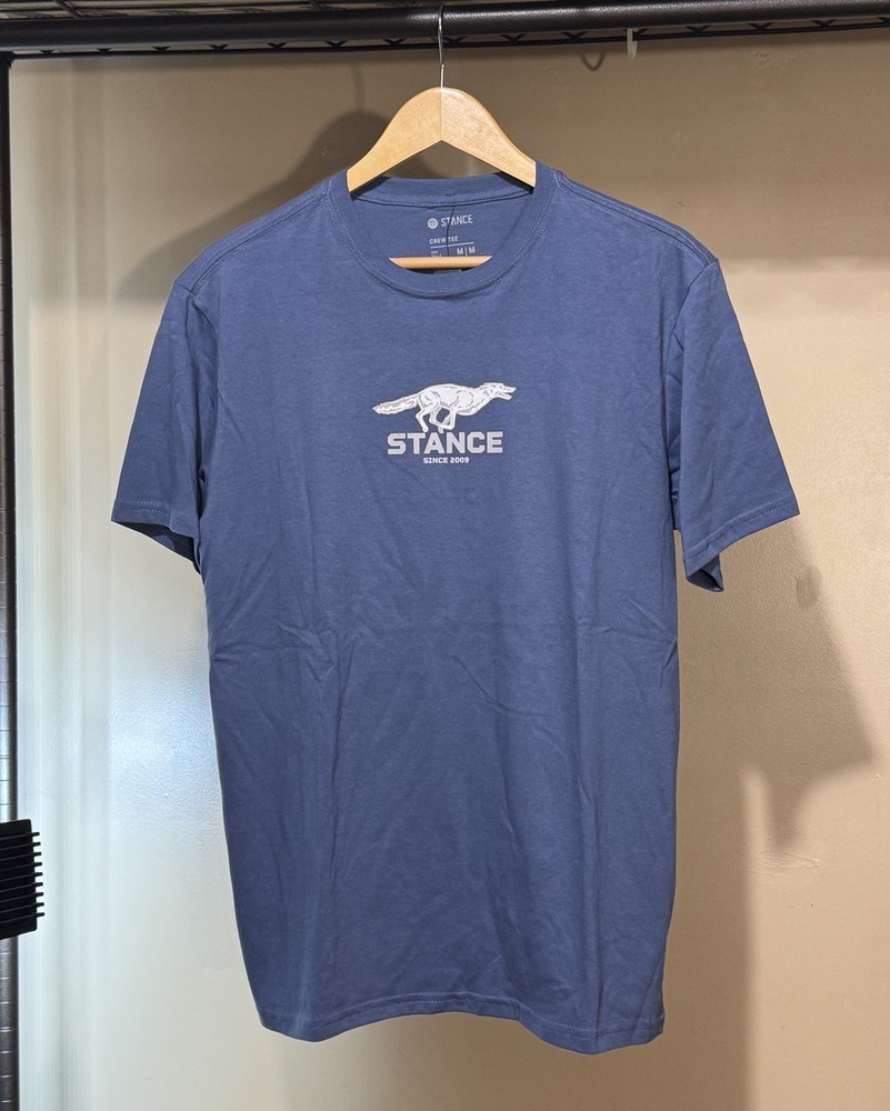 Stance Coyote Graphic Tee Men’s Size Medium Sea Blue Shirt NWT