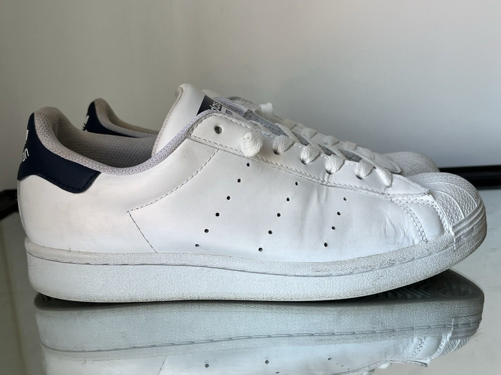 Adidas Superstan Stan Smith Superstar Size 8.5 White/Navy