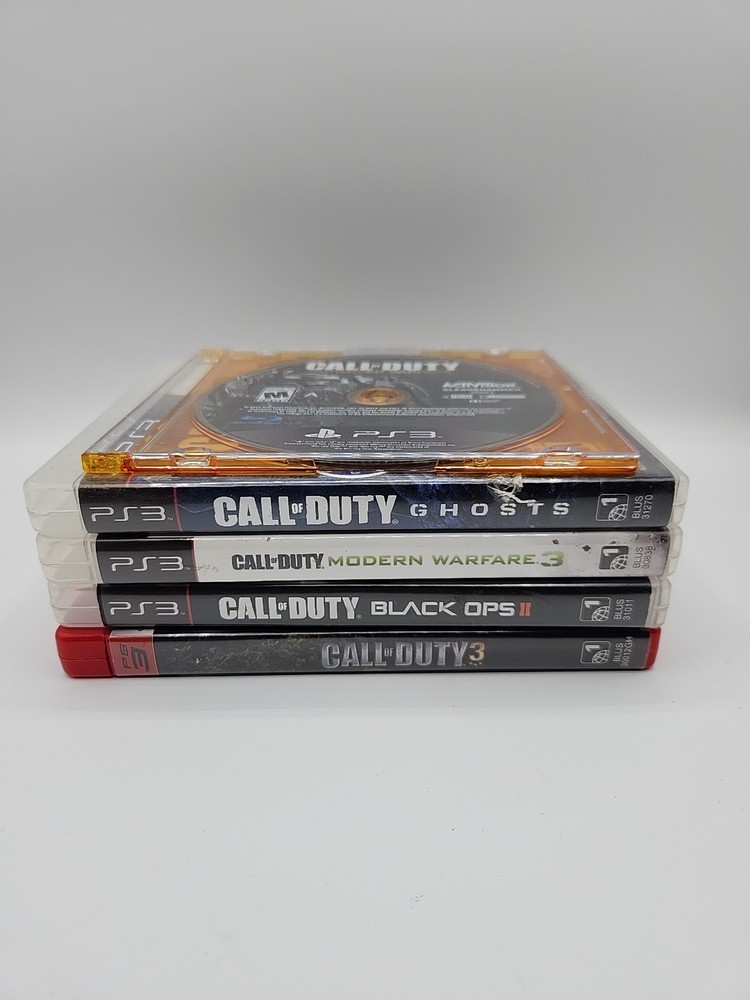 Call of Duty PS3 Lot of 5 MW3 Black Ops 2, ghosts, Advanced Tested Playstation 3