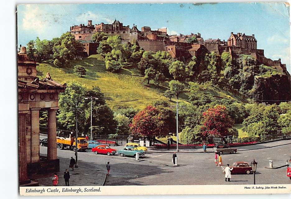 Postcard Edinburgh Castle Edinburgh Scotland