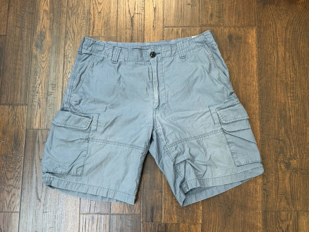 Polo Ralph Lauren 10” Drill Khaki Cargo Shorts Mens 36 Blue Utility Paratrooper