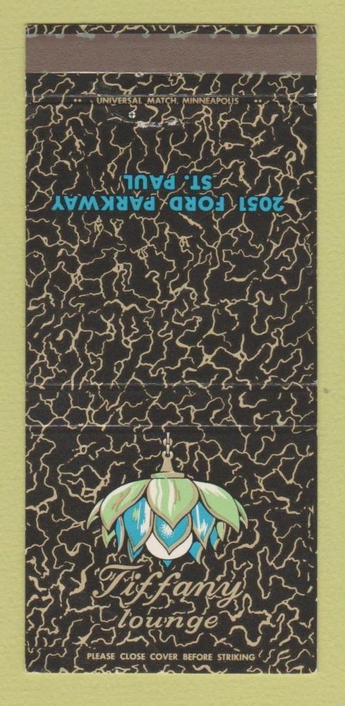 Matchbook Cover - Tiffany Lounge St Paul MN 30 Strike
