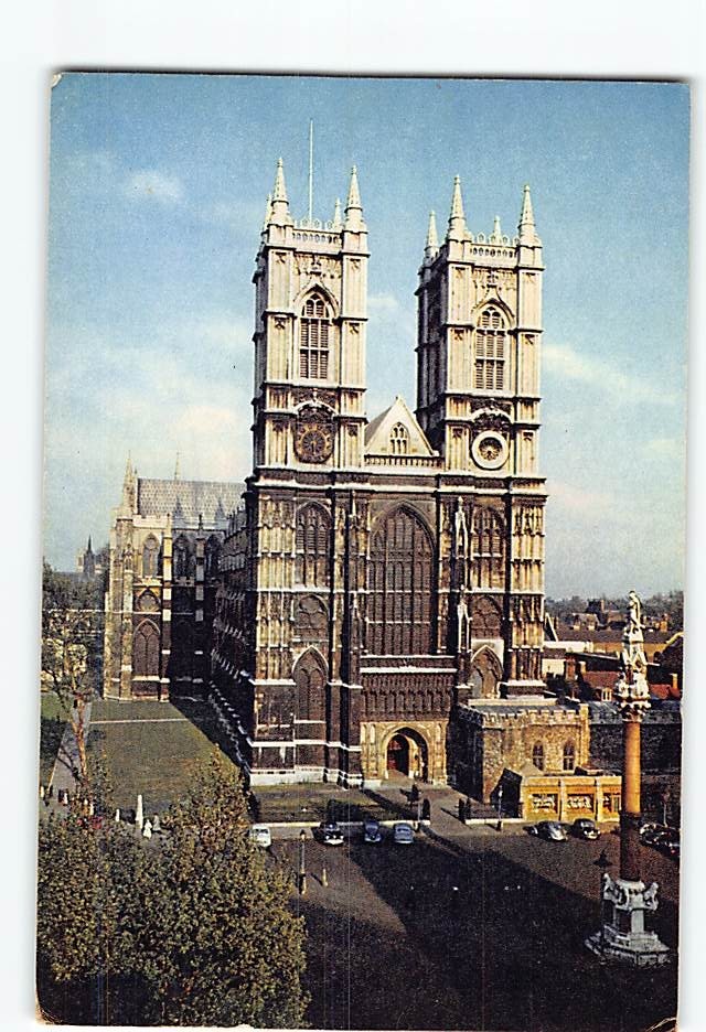 Postcard Westminster Abbey London England