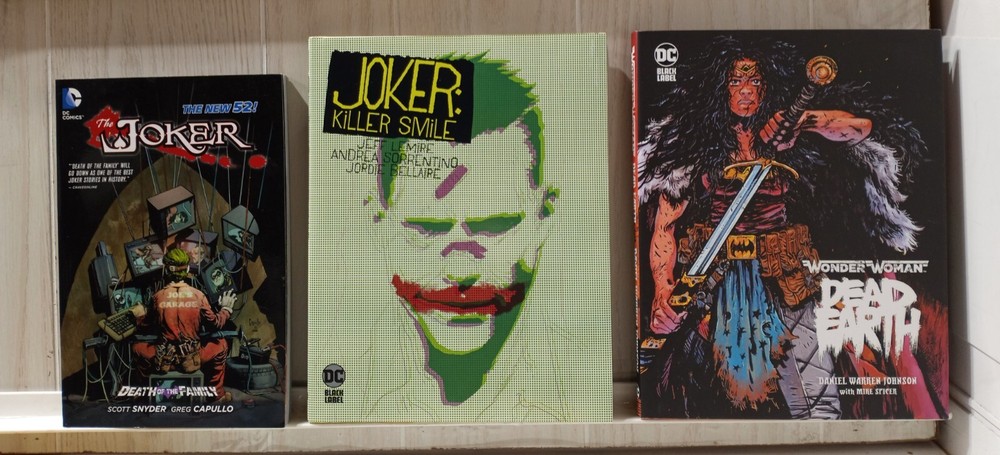 DC Comics: Killer Smile HC, Wonder Woman Dead Earth HC & Joker Death of the Family