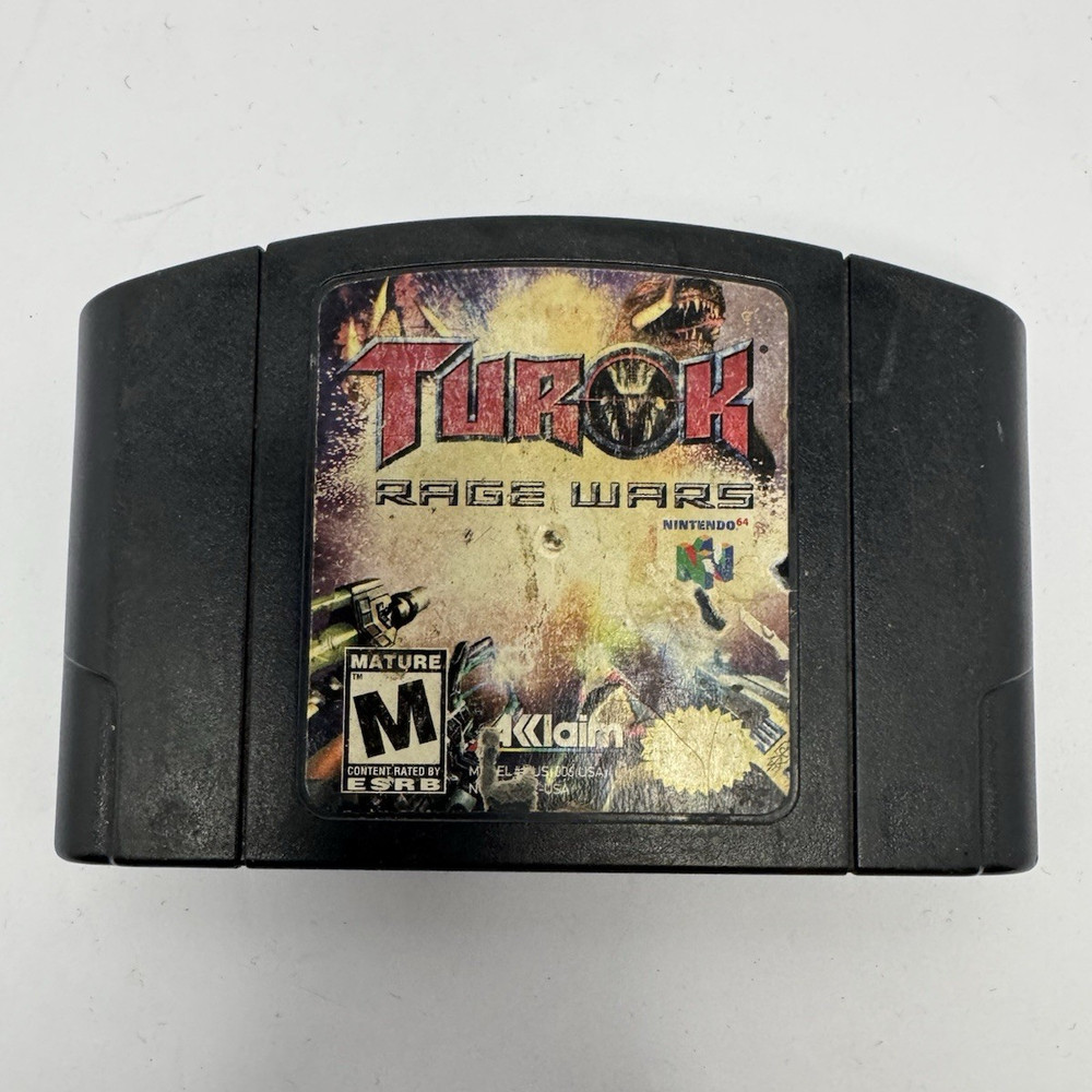 Acclaim Turok: Rage Wars Nintendo 64 N64 Cartridge M Mature NTSC-U/C