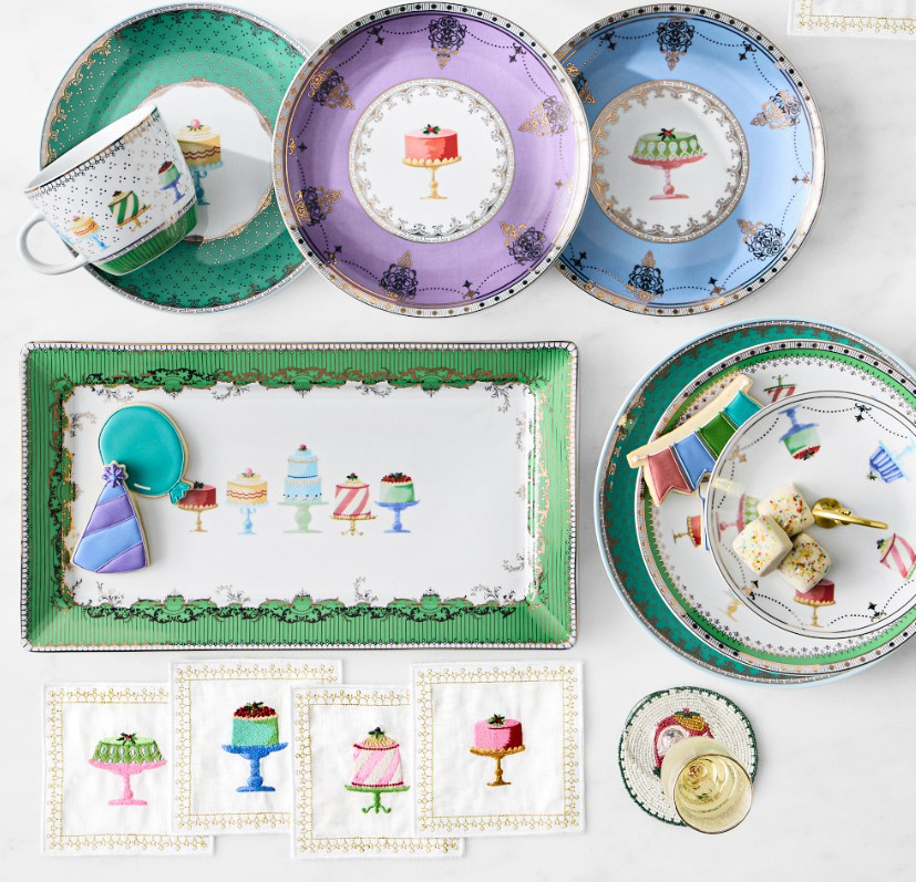 Celebration Dessert Plates, Set of 6