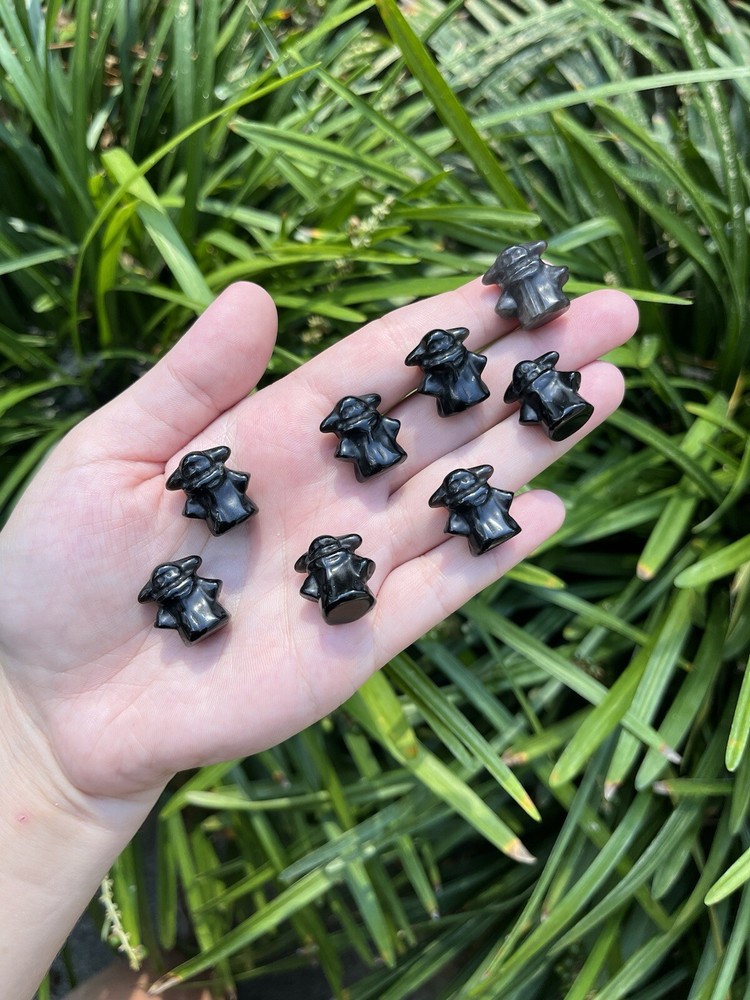 Mini Obsidian Grogu Carvings | Star Wars, Crystal Carvings, Intuitively Chosen