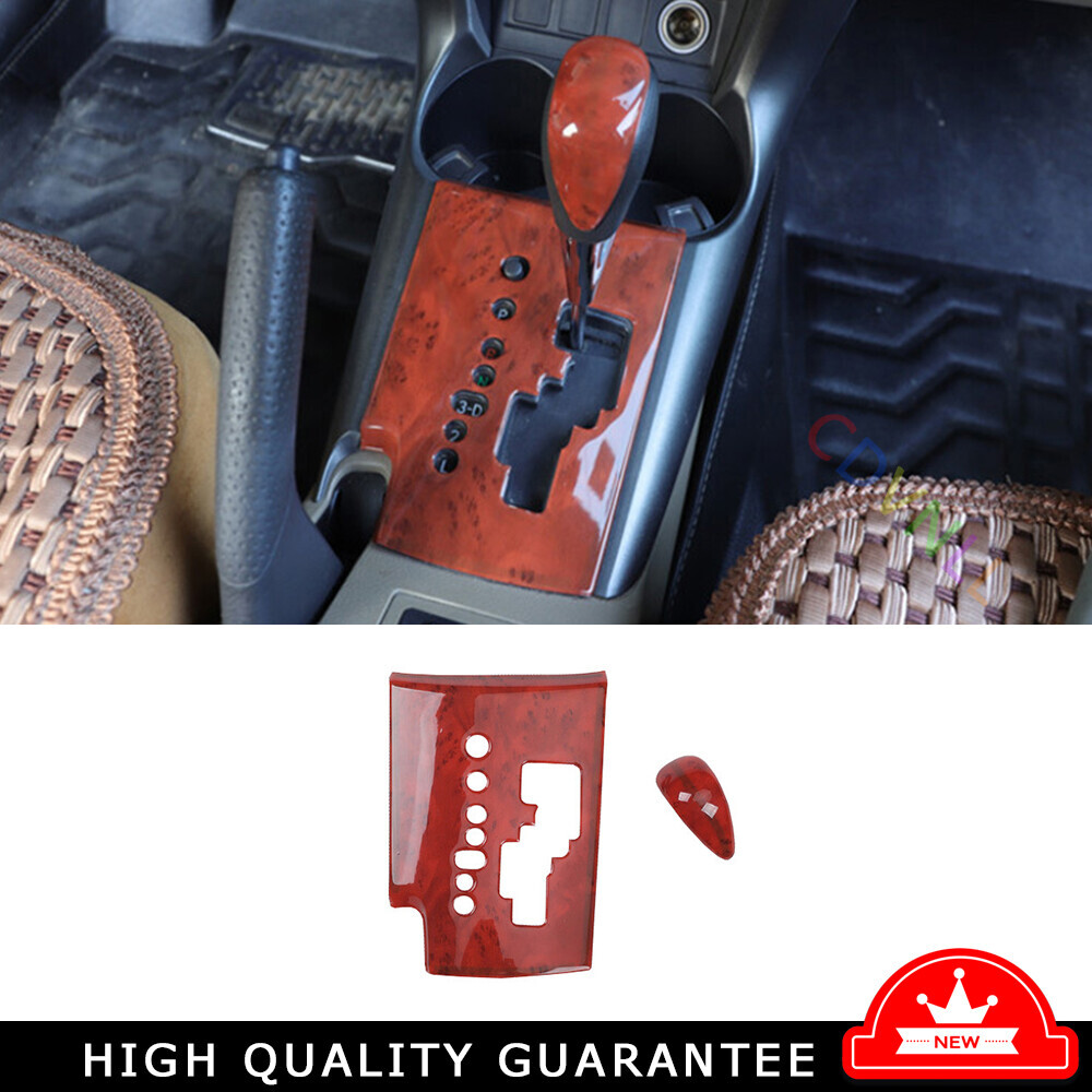 Inner Central Console Gear Shift Frame Trim For Toyota RAV4 2006-2012 Wood Grain