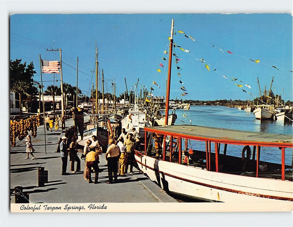 Postcard Colorful Tarpon Springs Florida USA