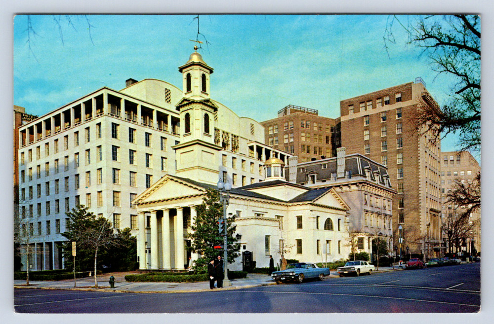 Vintage Postcard Church of the Presidents St Johns Lafayette Square Washington