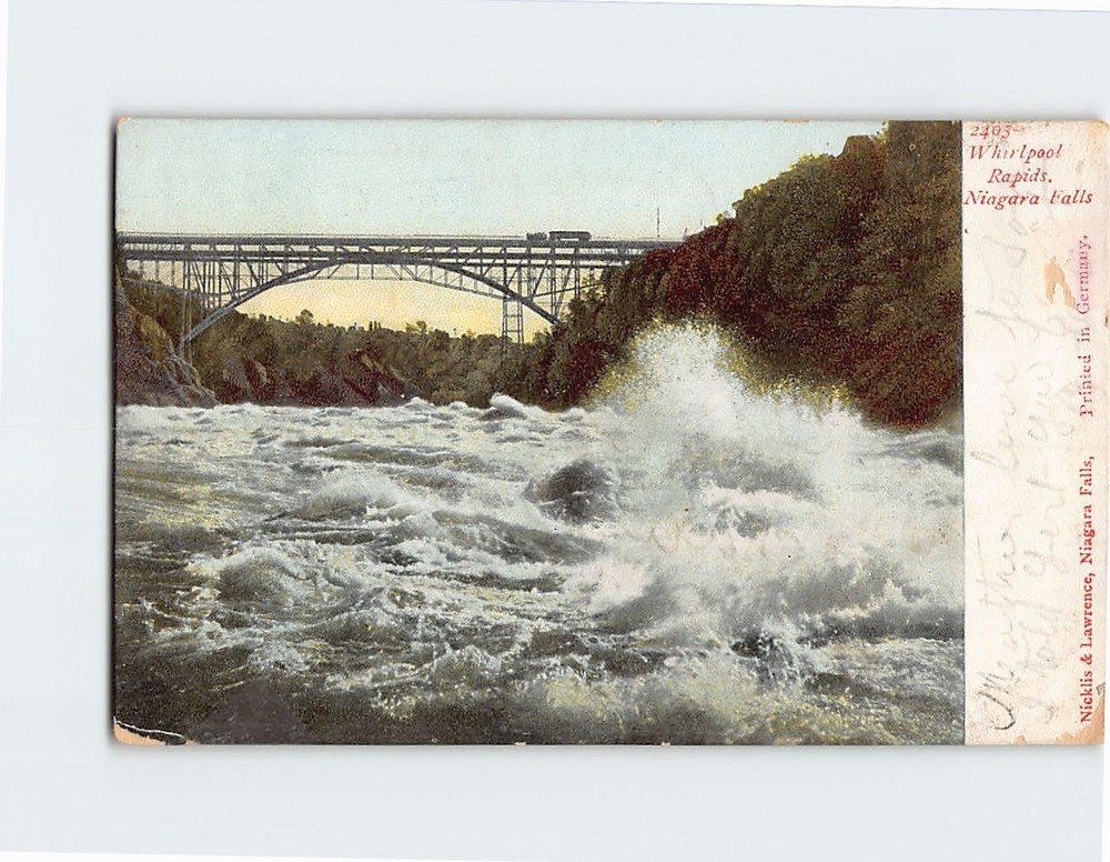Postcard Whirlpool Rapids Niagara Falls North America