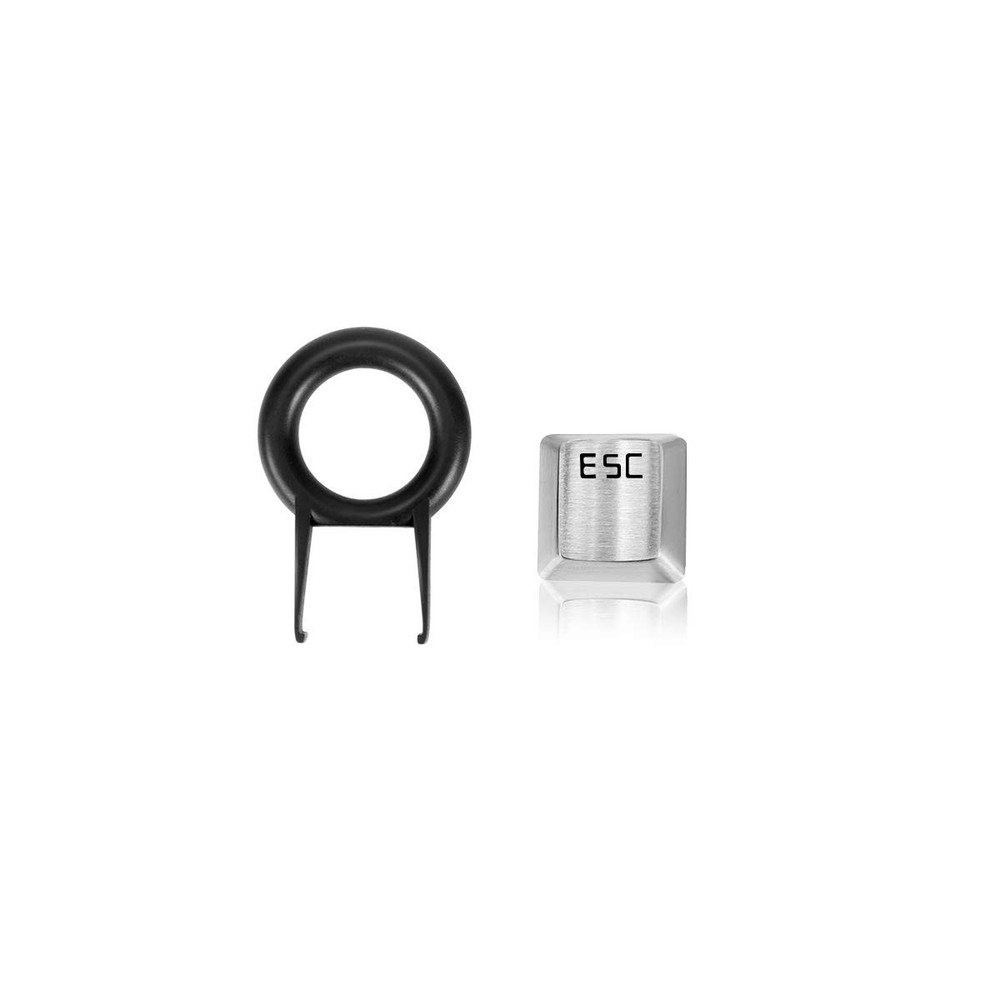 High-Quality Stainless Steel Metal Keycaps with Included Key Puller for Cherry MX Mechanical Keyboards