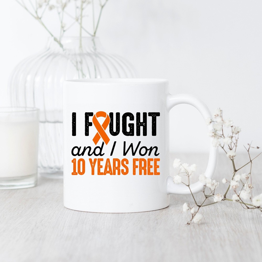 10 Years Leukemia Cancer Survivor Free Mug Gift