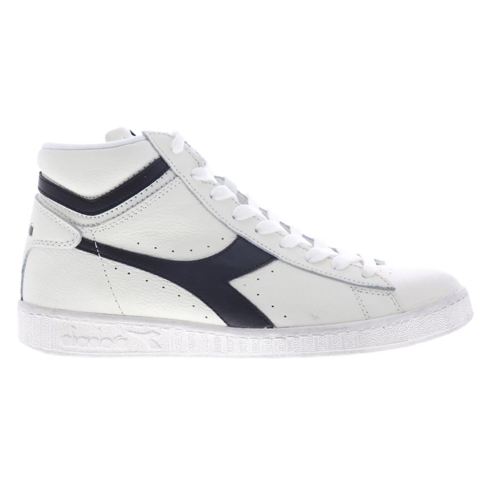 diadora Game L Waxed High Top  Mens White Sneakers Casual Shoes 159657-C0351