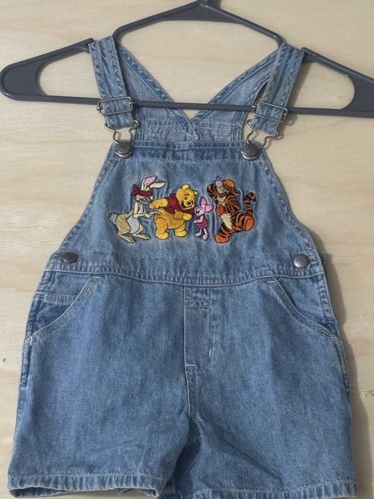 Vintage Disney Pooh & Friends Overalls - Size 2T NWT