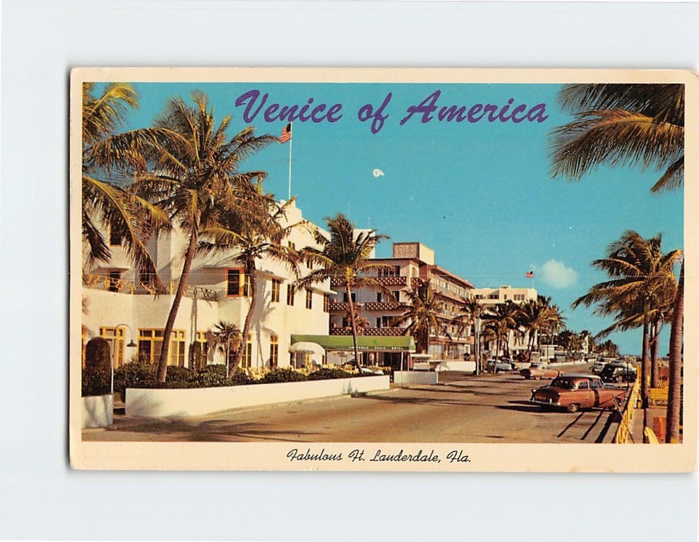 Postcard Venice of America Fort Lauderdale Florida USA