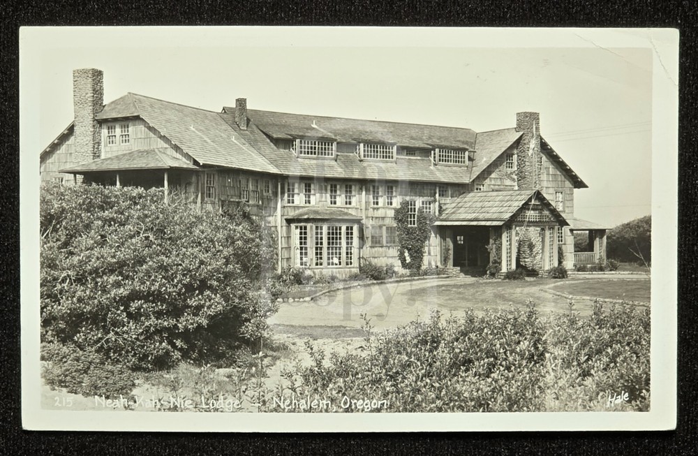 Scarce RPPC of Neahkahnie Lodge. Nehalem, Oregon. C 1940's Tillamook County