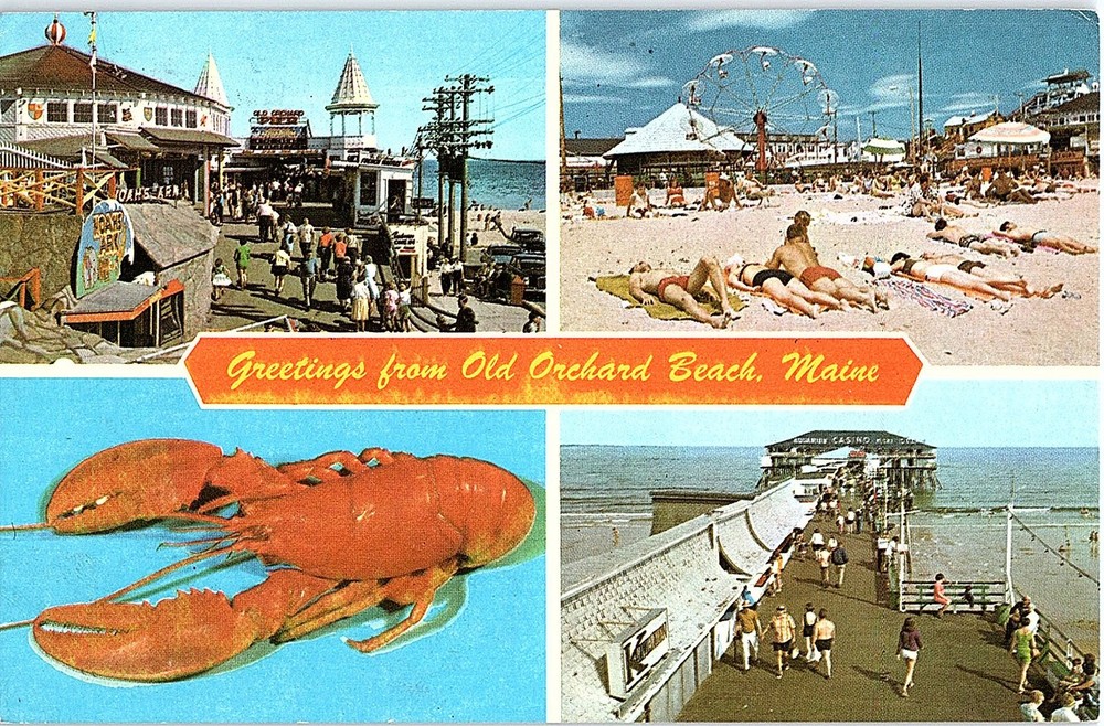 Chrome SHOPS SCENE Old Orchard Beach Maine ME j/11 AH9735