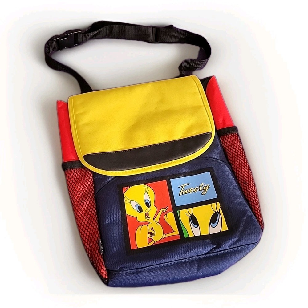 Vintage 1999 | Looney Tunes - Tweety Bird Car Litter Bag | HTF Rare Red & Yellow