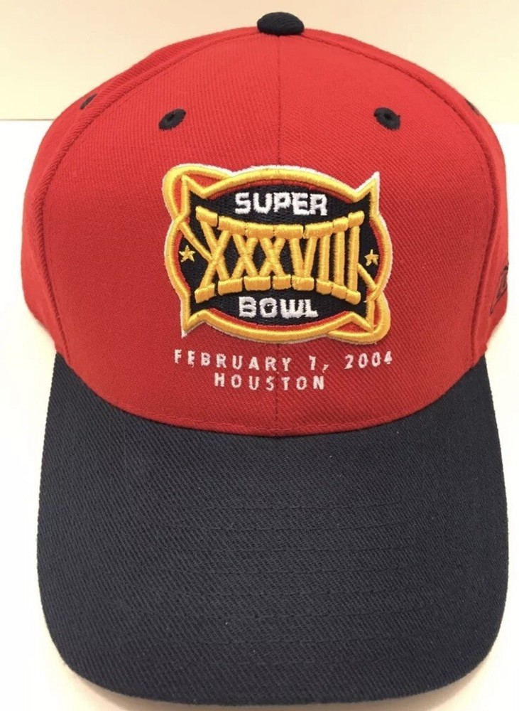 Vintage New England Patriots Super Bowl XXXVIII 38 Cap Hat 2004 Tom Brady