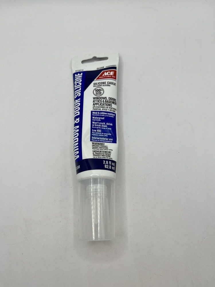 ACE Window & Door Silicone Sealant Caulk 2.8 fl oz Construction Supply NOS-image