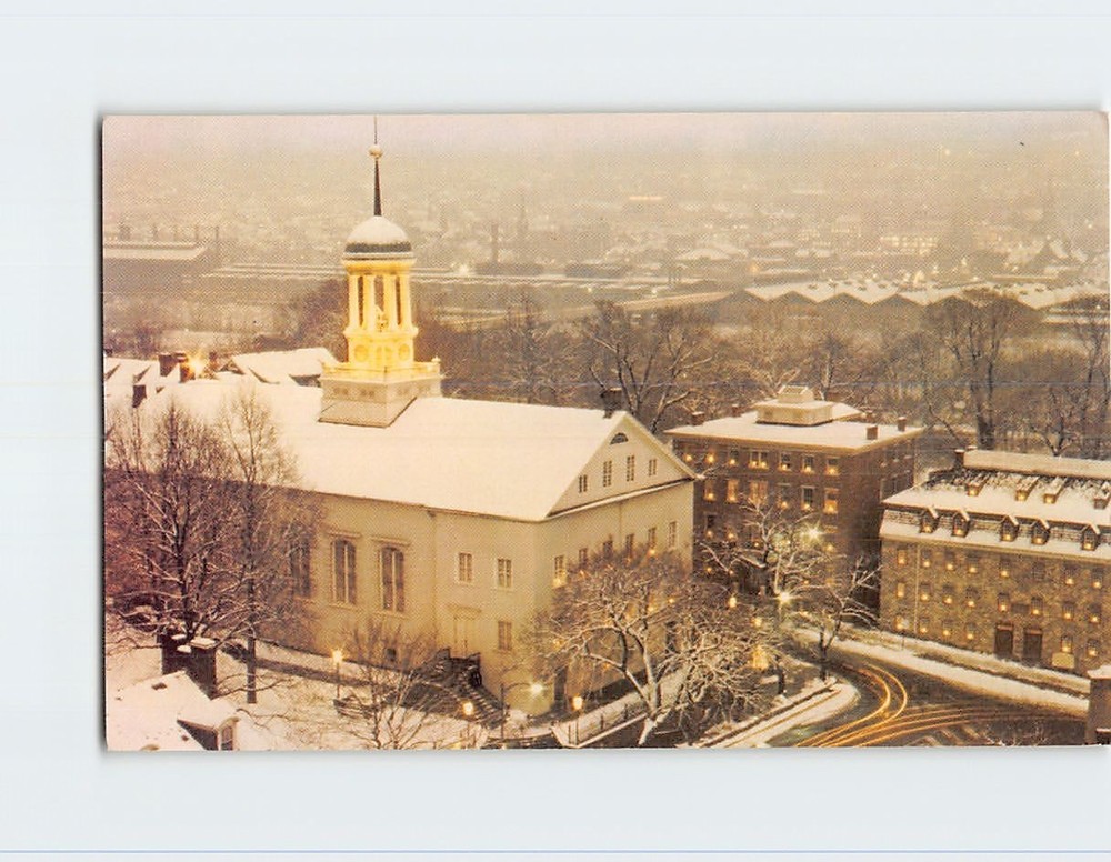 Postcard Central Moravian Church Bethlehem Pennsylvania USA