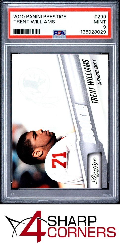 2010 Panini Prestige #299 Trent Williams Rc Pop 3 Psa 9Expert eBay listing since 2003:Consign your best today!