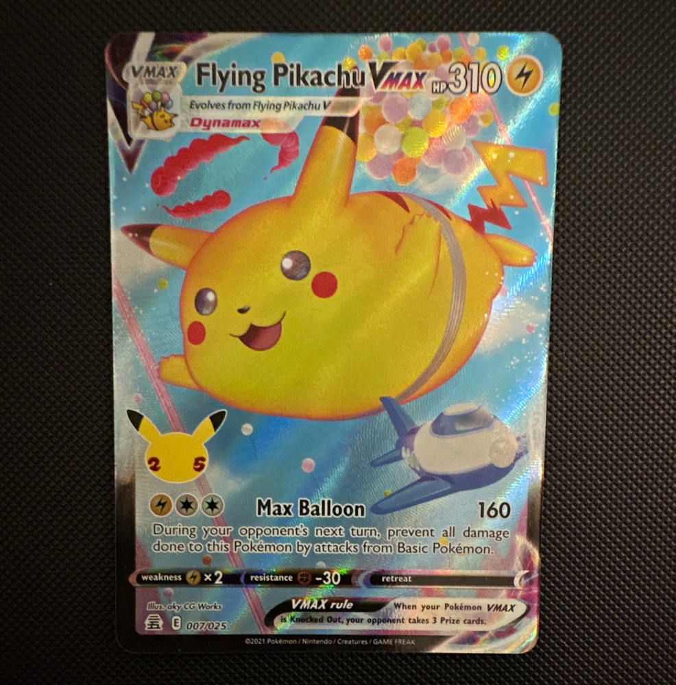 Pokemon Company Flying Pikachu VMAX 044/185 Celebrations Ultra Rare Eng Holo 310