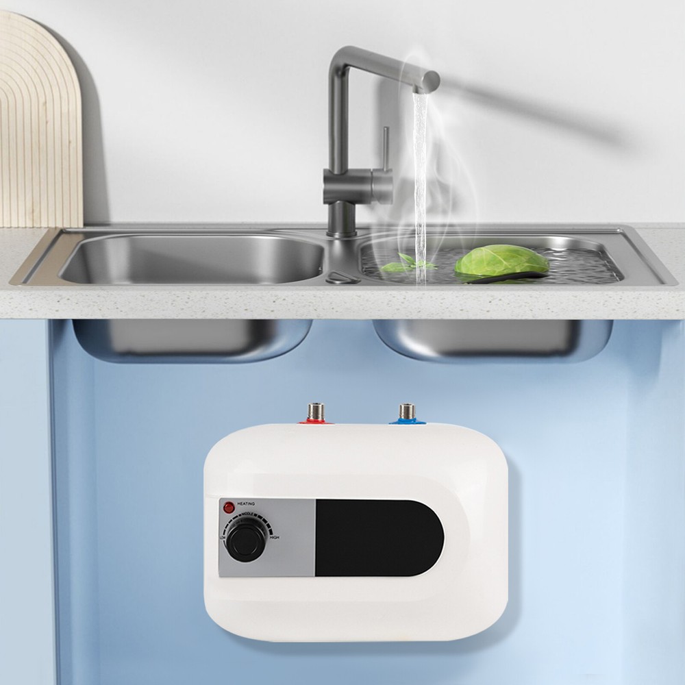 1.5KW Compact Mini Tank Electric Water Heater for Instant Hot Water Indoors
