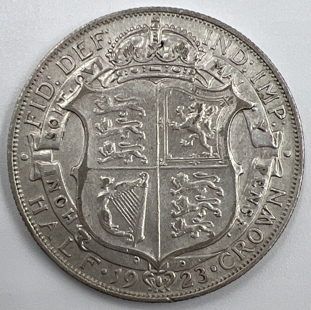 1923 George V Half-Crown | British Silver Coin | Very High Grade | a1279