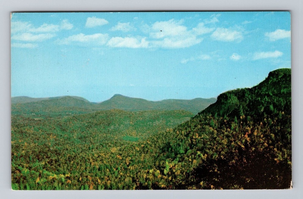 North Carolina NC Devils Court House Panoramic Cashiers Valley Vintage Postcard