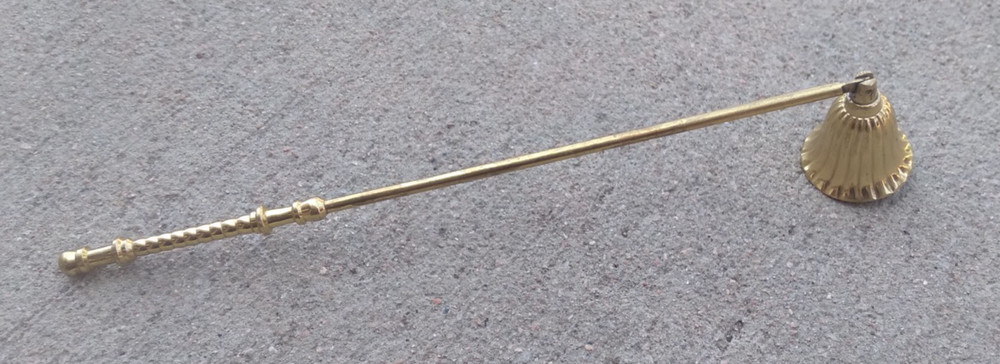Vintage Candle Polished Brass Snuffer Home Decor