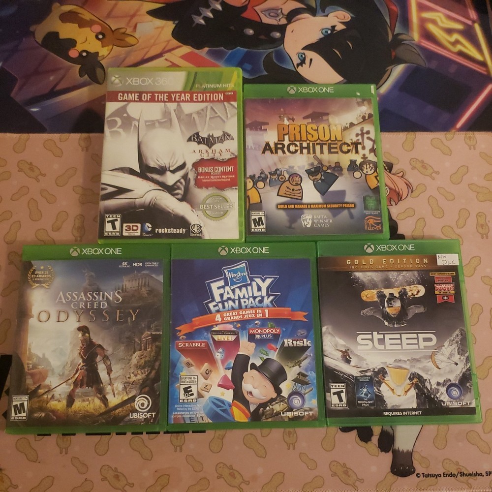 Xbox One Video Game Lot 5 Video Games Complete Tested Working Doom Lego Manuals