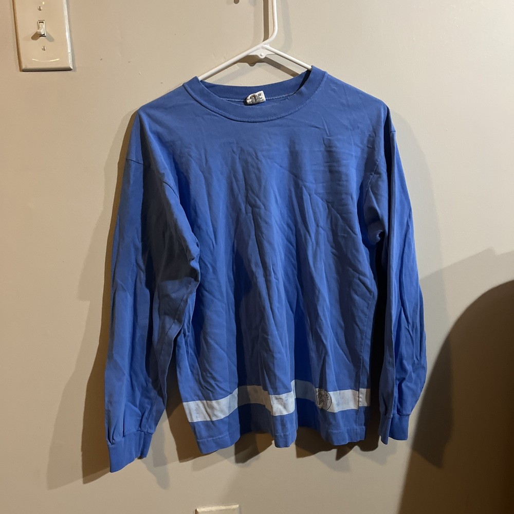 Vintage Calvin Klein Long Sleeve Tshirt Blue 38-40