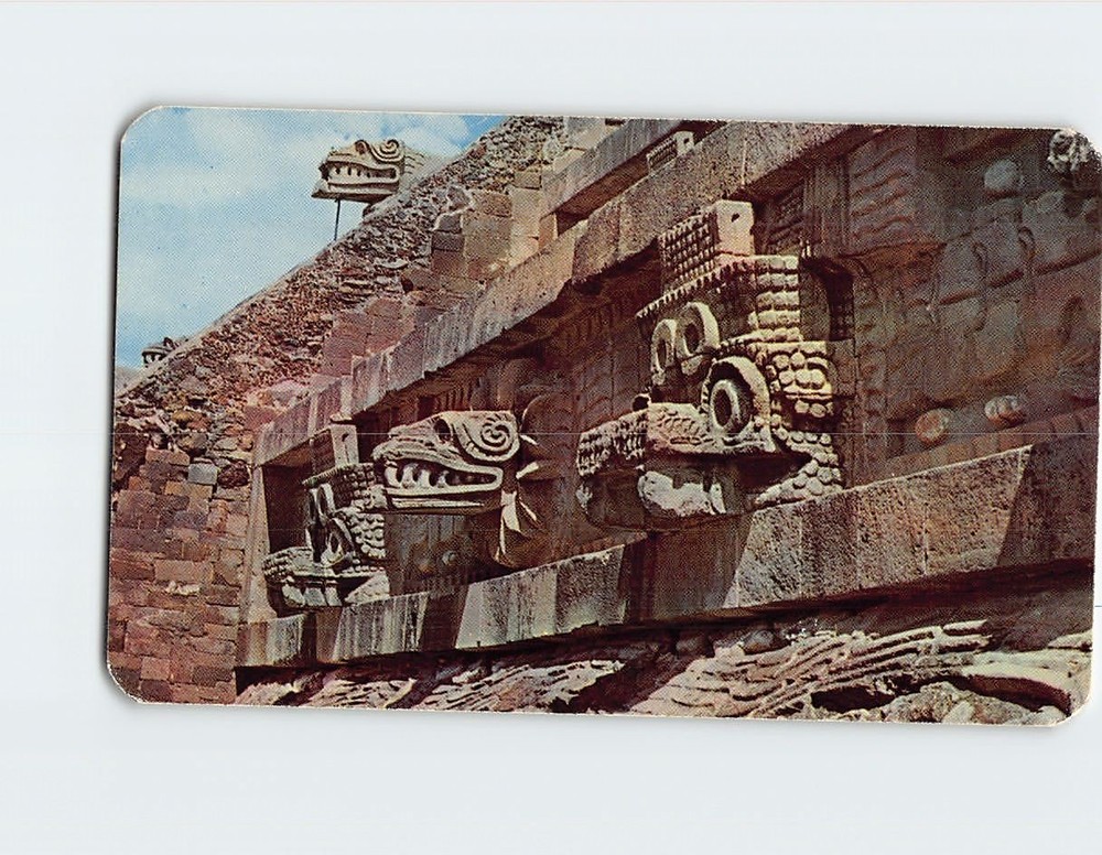 Postcard El Templo de Quetzalcoatl San Juan Teotihuacan Mexico