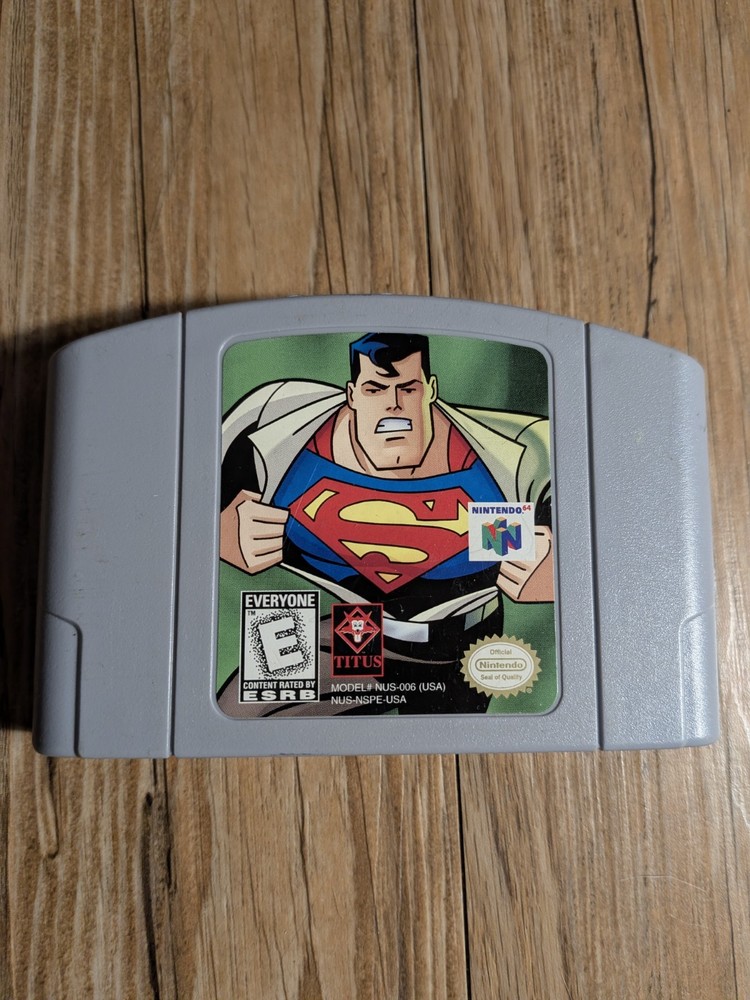 Titus Superman Nintendo 64 N64 E NTSC-U/C (US/Canada) Game Cartridge